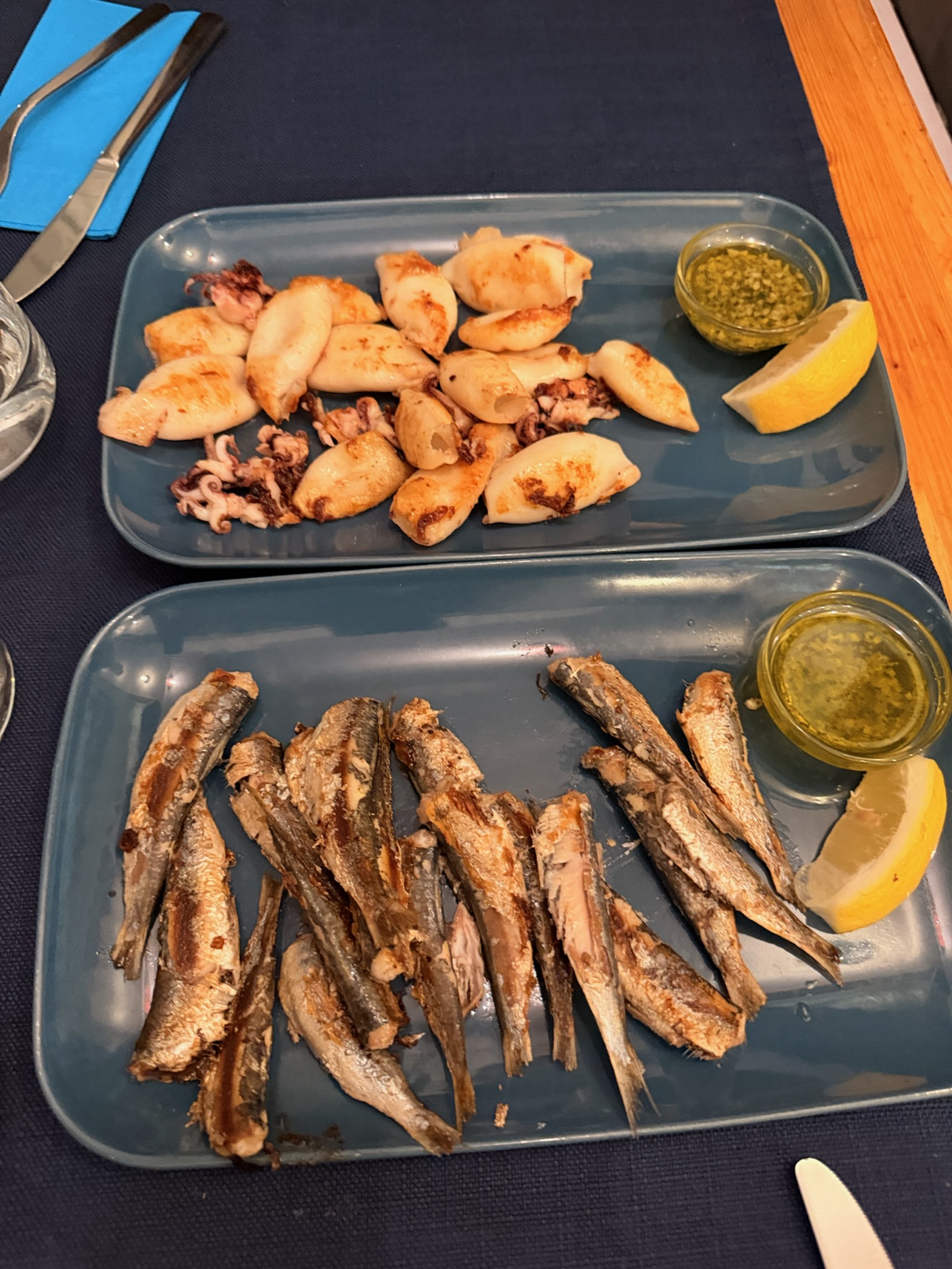 Seafood at Vino and Ribe